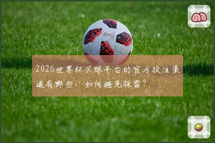 2026世界杯买球平台的官方投注渠道有哪些，如何避免踩雷？